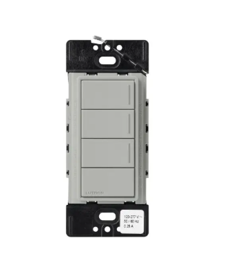 Lutron RRST-HN3RL-PB RadioRA 3 Sunnata RF Hybrid Keypad - 3 Button w/ Raise-Lower - Pebble Finish