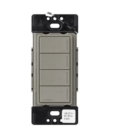 Lutron RRST-HN4B-CS RadioRA 3 Sunnata RF Hybrid Keypad - 4 Button - Cobblestone