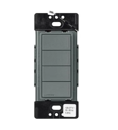 Lutron RRST-HN4B-SL RadioRA 3 Sunnata RF Hybrid Keypad - 4 Button - Slate