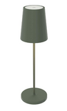 DALS Lighting RTL-3C-SA Rechargeable Table Lamp, 3CCT - Sage Green Finish