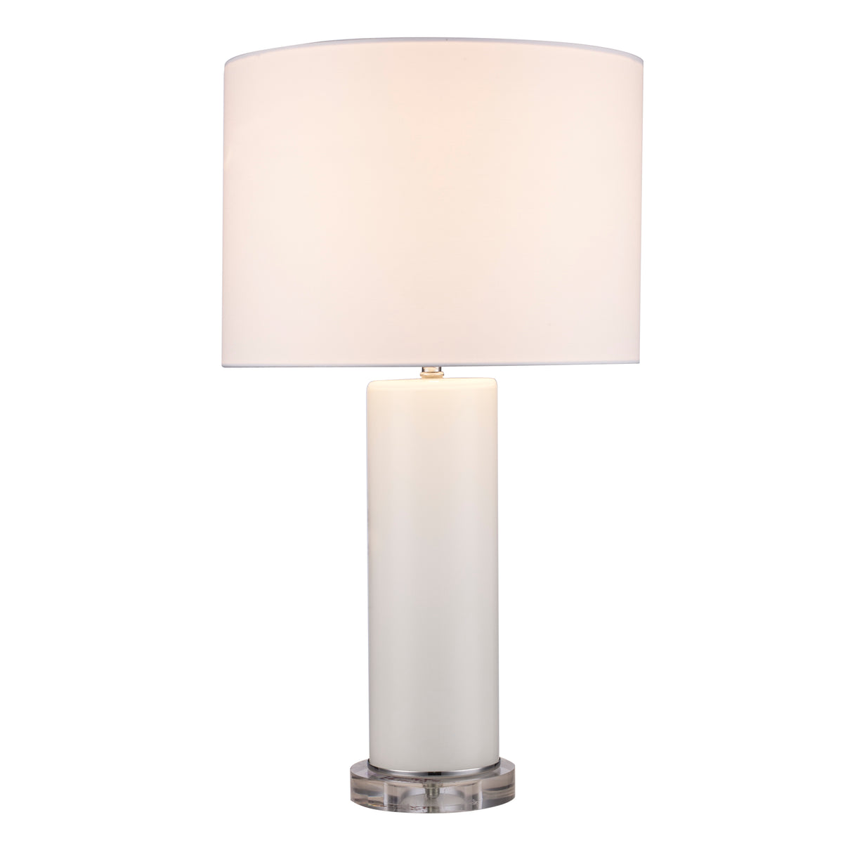 Trans Globe Lighting RTL-9121 WH Joplin white table lamp on