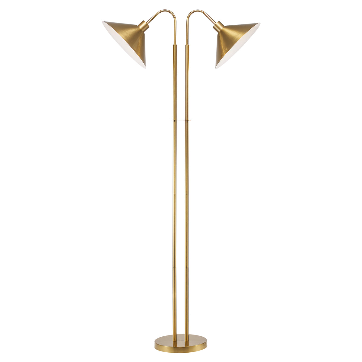 Trans Globe Lighting RTL-9197 AG Roslyn 2 light antique gold floor lamp