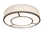 AFX Lighting RVEF1624LAJUDSNLW-MS 30W LED Reeves Flush Mount with Motion Sensor, 120V-277V, Selectable CCT - Satin Nickel Finish