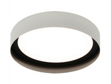 AFX Lighting RVF121400L30D2WHBK Reveal 12" Led Flush Mount - 3000k - 120-277v - White / Black Finish