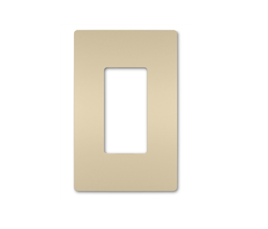 Wattstopper RWP26I Radiant 1-Gang Screwless Wallplate, Ivory Finish