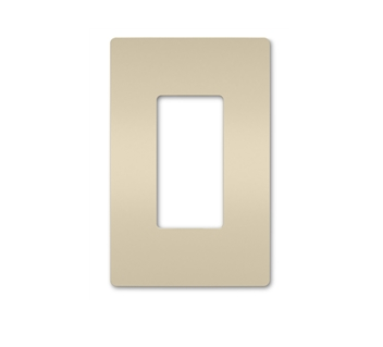Wattstopper RWP26LA Radiant 1-Gang Screwless Wallplate, Light Almond Finish