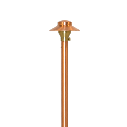 Focus Industries RXA03FNLCOP LED Area Light - No Lamp - Socket: Ba15s Single Contact - Fixture Style: Finial - Finish: Copper