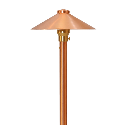 Focus Industries RXA03FNLCOP LED Area Light - No Lamp - Socket: Ba15s Single Contact - Fixture Style: Finial - Finish: Copper