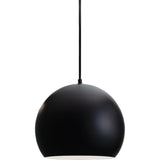 AFX Lighting RXYP12BK 10" 60W LED E26 Roxy Pendant Light, 120V, Black Finish