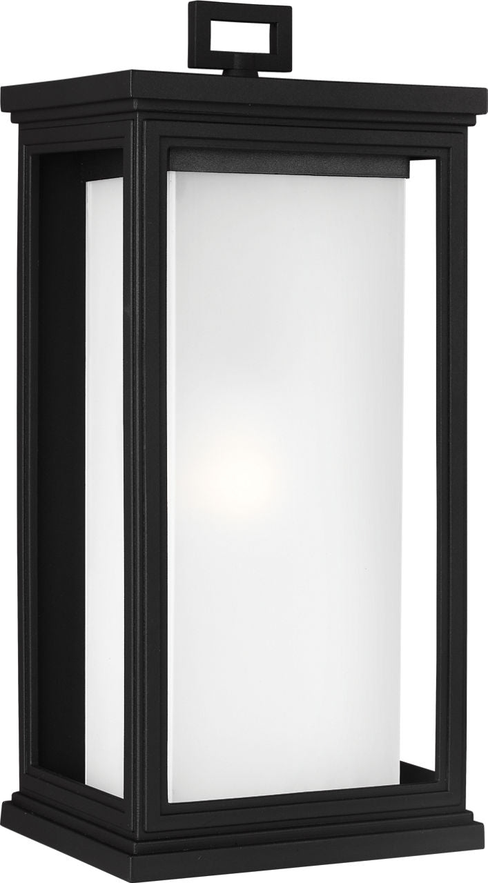 Generation Lighting Roscoe 1 light textured black outdoor wall lantern