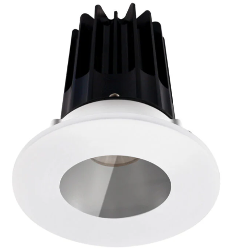 Lotus LED Lights LED-2-S15W-27K-2RRCH-2RST-24D 2 inch Recessed Downlight LED, Wattage 15W, Color Temperature 2700K, Lumens 980 lm, 24° Beam Angle, Chrome Reflector, Round Shower Trim