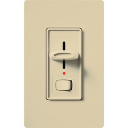 Lutron S-10PNL-IV Skylark Preset Single-pole Dimmer With Nightlight - 1000W Max - Ivory Finish