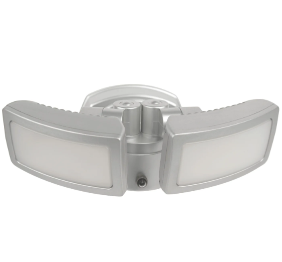 Feit Electric S10DFL/3WY/DD/SS 3000 Lumens Dual Head Dusk to Dawn LED Security Light Multi Color Temperature Wattage 40W, Voltage 120V Pack 1
