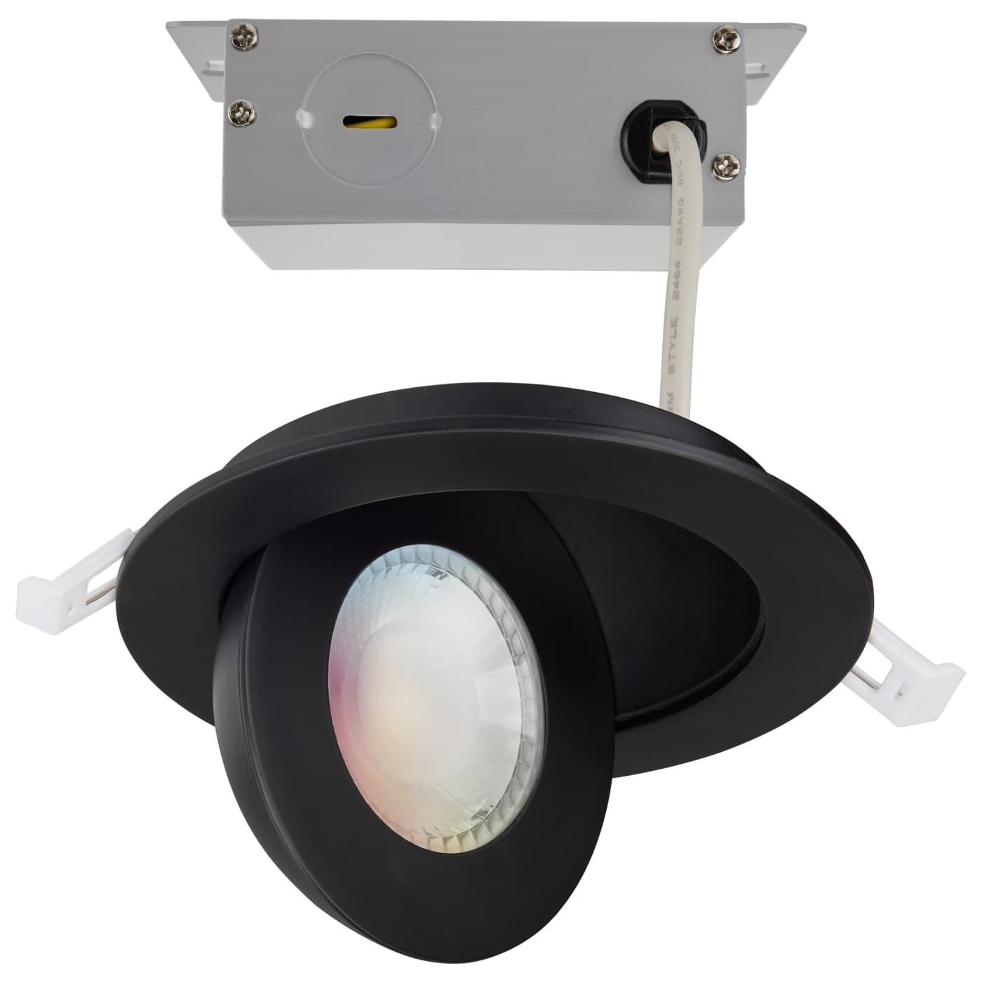 Satco S11294R1 Starfish Integrated LED Recessed Ceiling Light - Round - Remote Driver - CCT: Selectable - Finish: Black