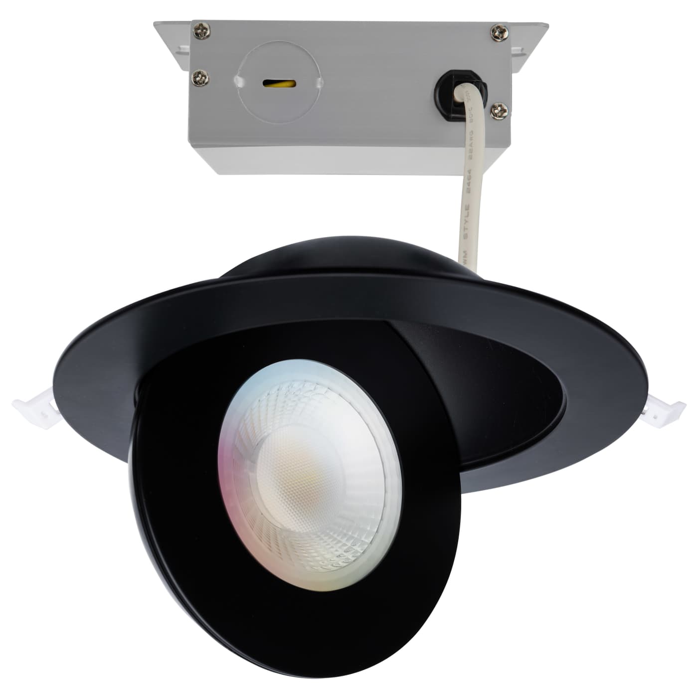 Satco S11296R1 Starfish Integrated LED Recessed Ceiling Light - Round - Remote Driver - CCT: Selectable - Finish: Black