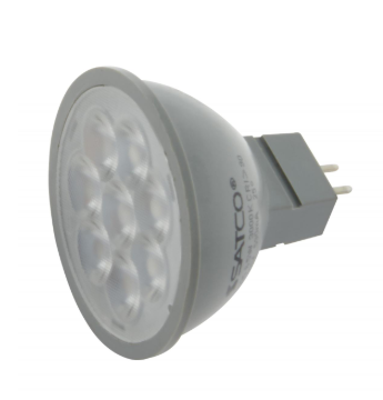 SATCO S11343 6 Watt; MR16 LED; 5000K; GU5.3 base; 40 deg. Beam Angle; 24 Volt Light Bulb