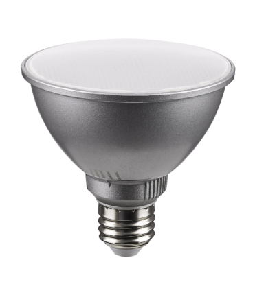 SATCO S11584 11 Watt PAR30SN LED; Medium Base; Silver Finish; CCT Selectable; 120 Volt; 60 Degree Beam Angle Light Bulb