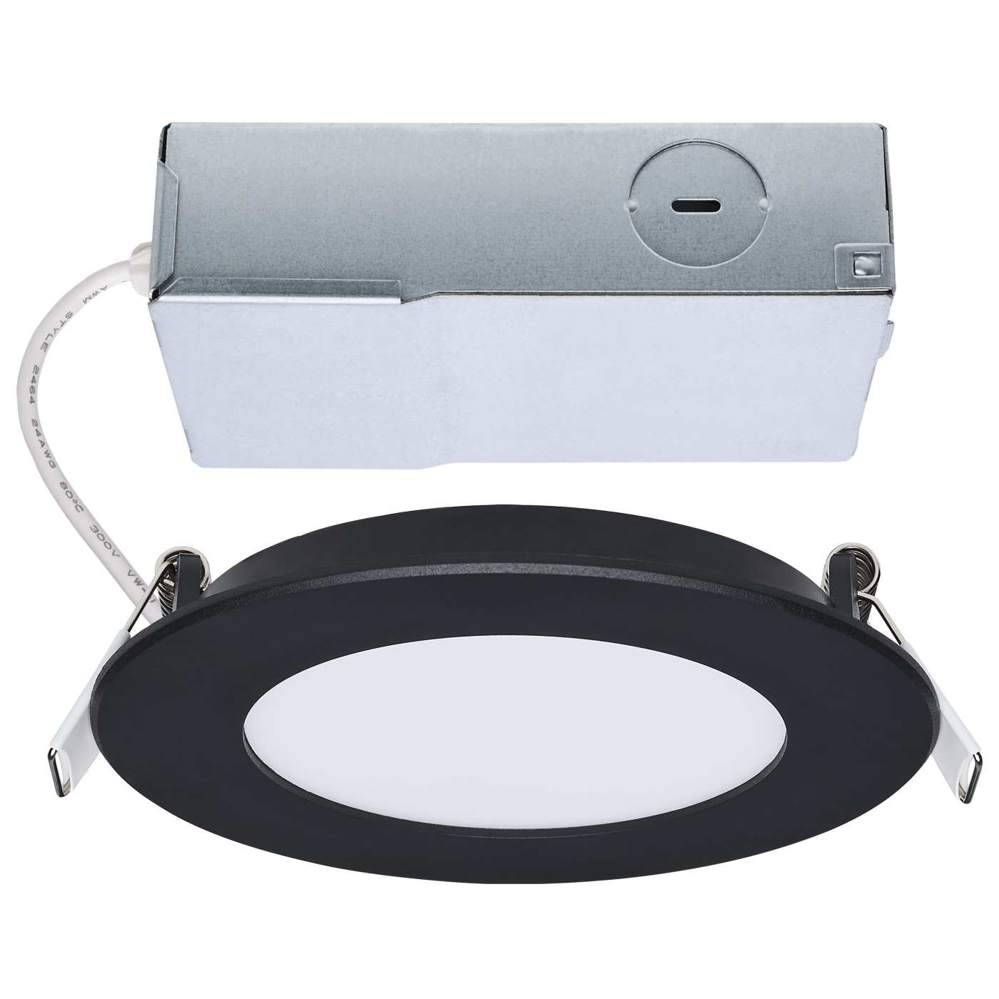Satco S11686 ColorQuick 6" 11W LED Selectable CCT Direct Wire Downlight Black