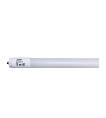 SATCO S11750 14 Watt T8 LED; Single Pin Base; CCT Selectable; PET Shatterproof Coated; White Finish; Type B; Ballast Bypass; 48 Inches; 120-277 Volt Tube Light