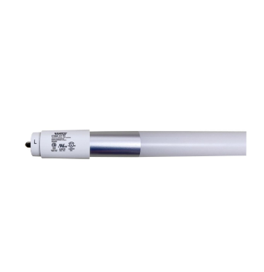 SATCO S11751 24 Watt T8 LED; Single Pin Base; CCT Selectable; Type B; Ballast Bypass; PET Shatterproof Coated; White Finish; 72 Inches; 120-277 Volt Tube Light