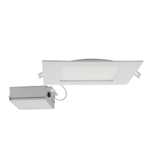 SATCO S11831 24 Watt; LED Direct Wire Downlight; Edge-lit; 8 inch; CCT Selectable; 120 volt; Dimmable; Square; Remote Driver