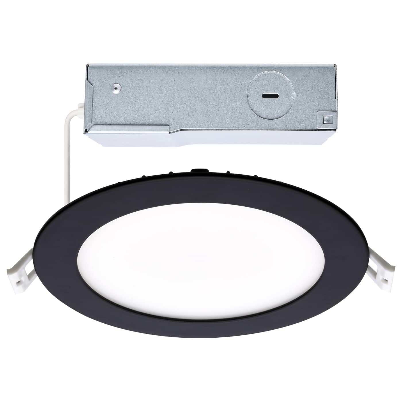 Satco S11875R1 Direct Wire Downlight Recessed Ceiling Light -  Round - Remote Driver - CCT: Selectable - Finish: Black