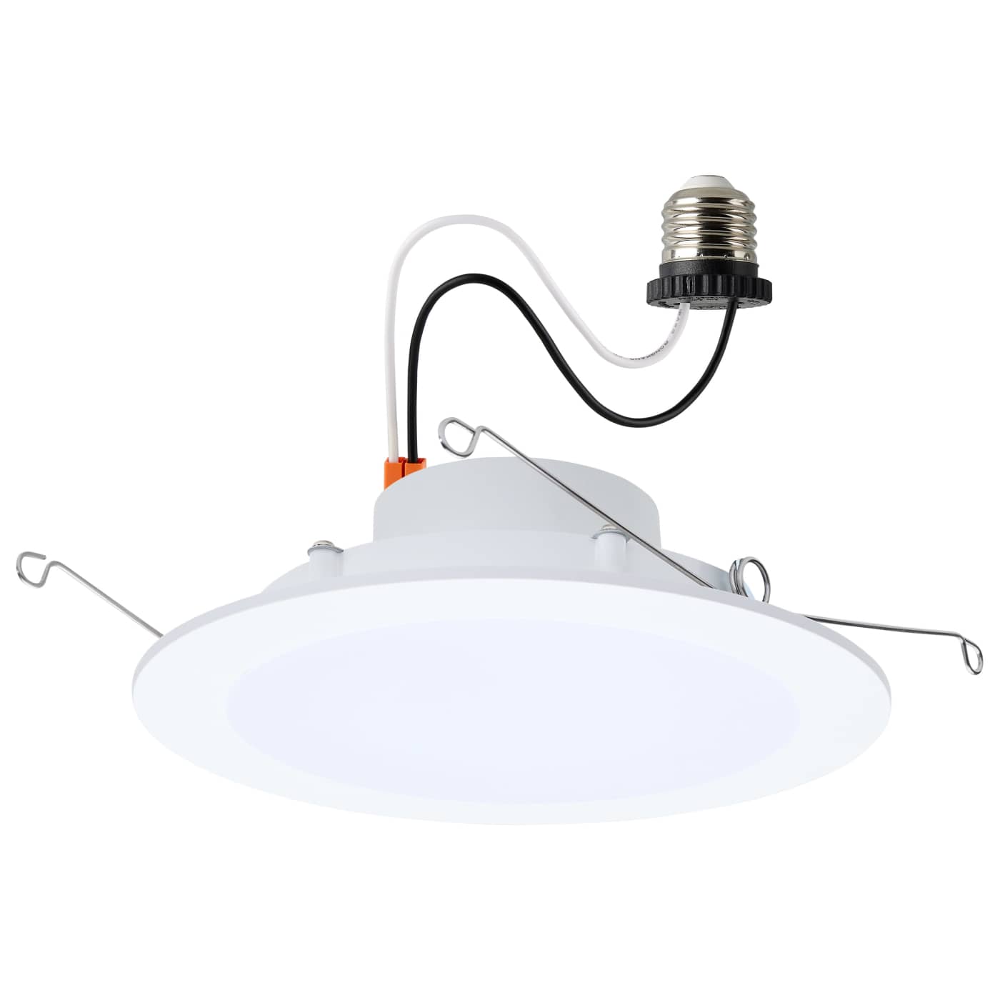 Satco S11897 ColorQuick 6in LED Recessed Retrofit 9/11/13W 2700K–5000K Matte White