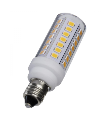 SATCO S12132 5 Watt Mini LED; Miniature Candelabra Base; 3000K; Clear Finish; 120 Volt Light Bulb