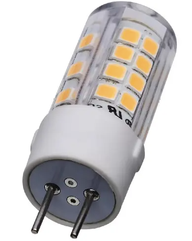 SATCO S12323 LED T6 Bulb, GY6.35, Wattage 4.5W, Lumens 430 lm, Voltage 120V, Color Temperature 5000K, Clear