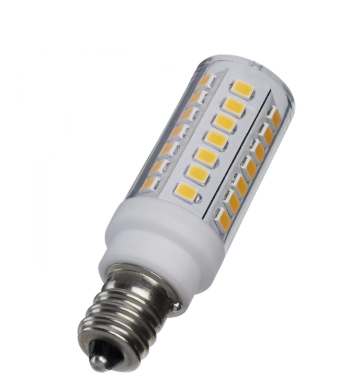 SATCO S12342 5 Watt T6 LED; Clear Finish; E12 Base; 3000K; 120 Volt Light Bulb