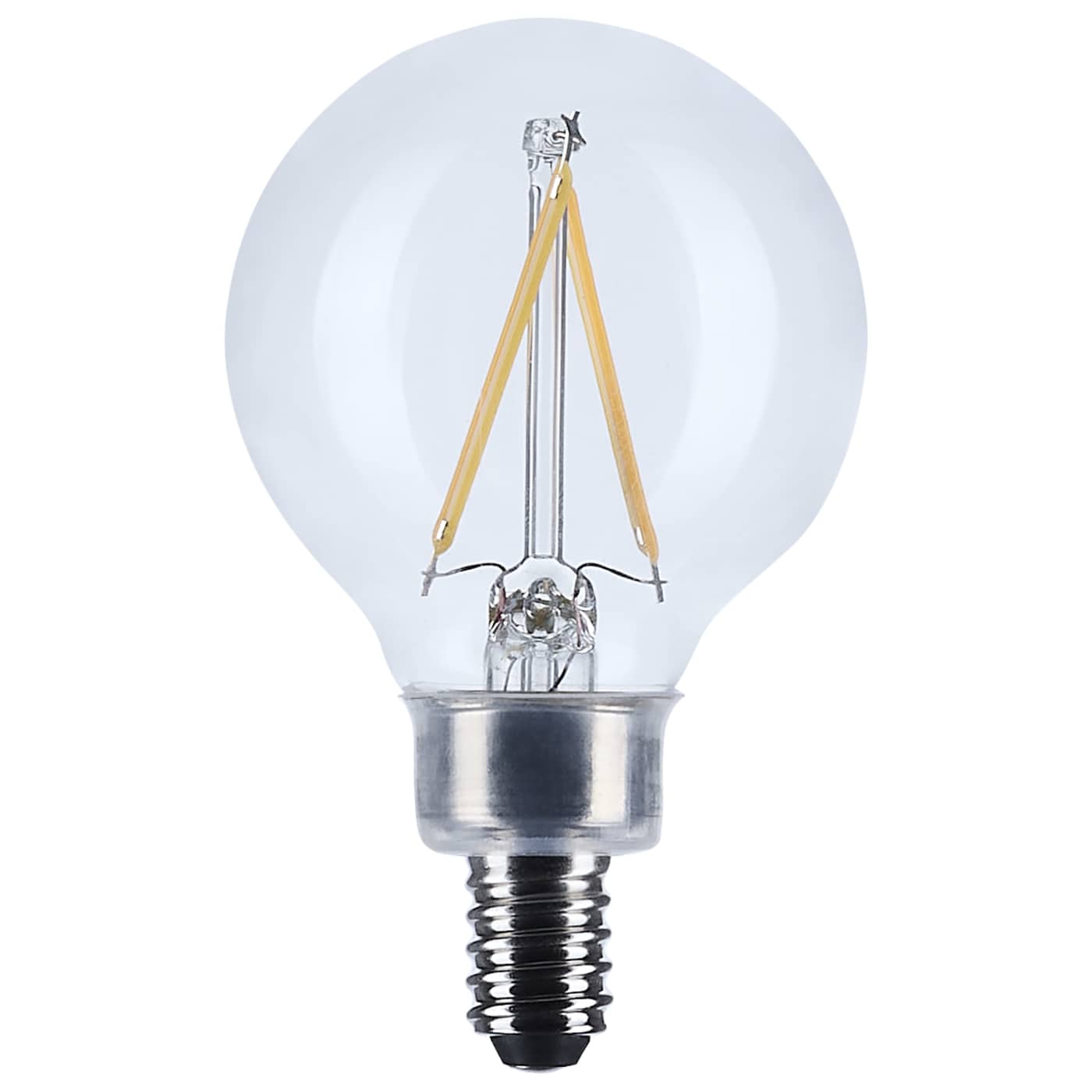 Satco S12471 Lumos LED E12 Candelabra 3 watt LED Filament- CCT: 3000K - Finish: Clear