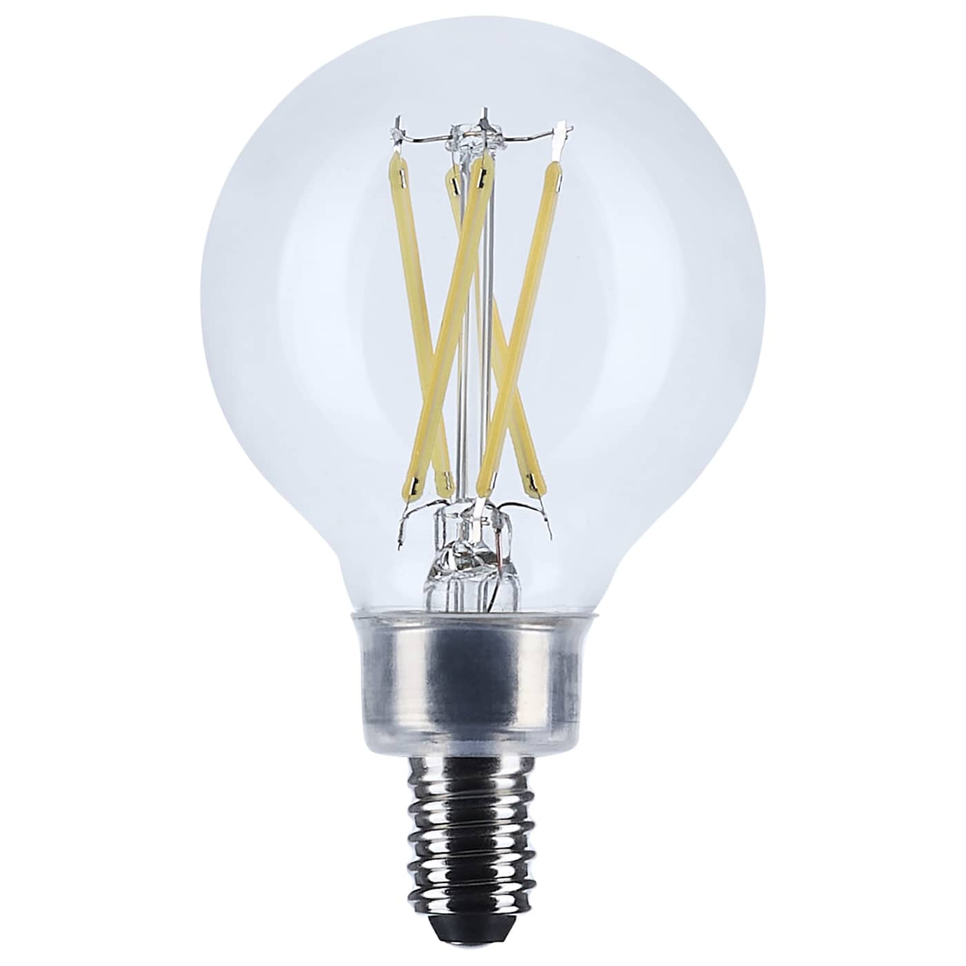 Satco S12473 Lumos LED E12 Candelabra 4 watt LED Filament- CCT: 5000K - Finish: Clear