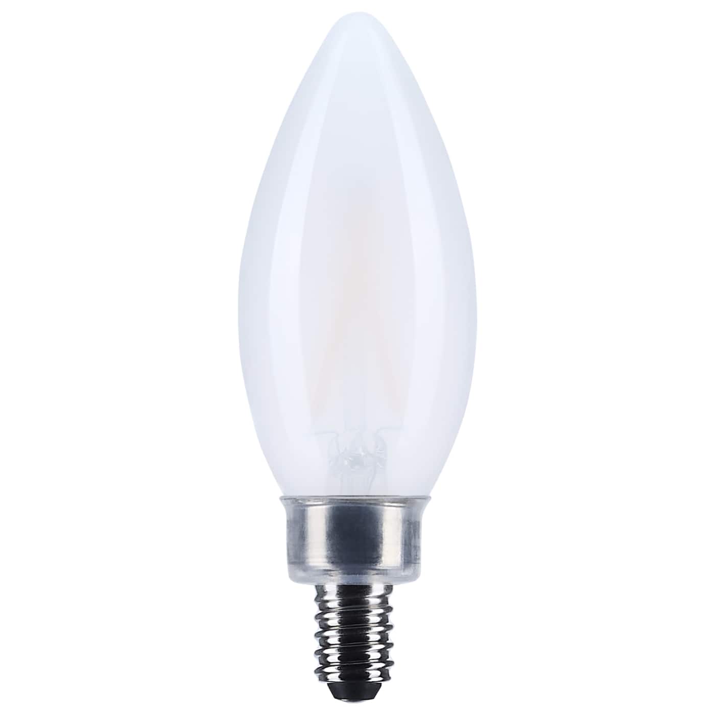 Satco S12497 Lumos 8W B11 LED Filament 4000K E12 Candelabra Frost
