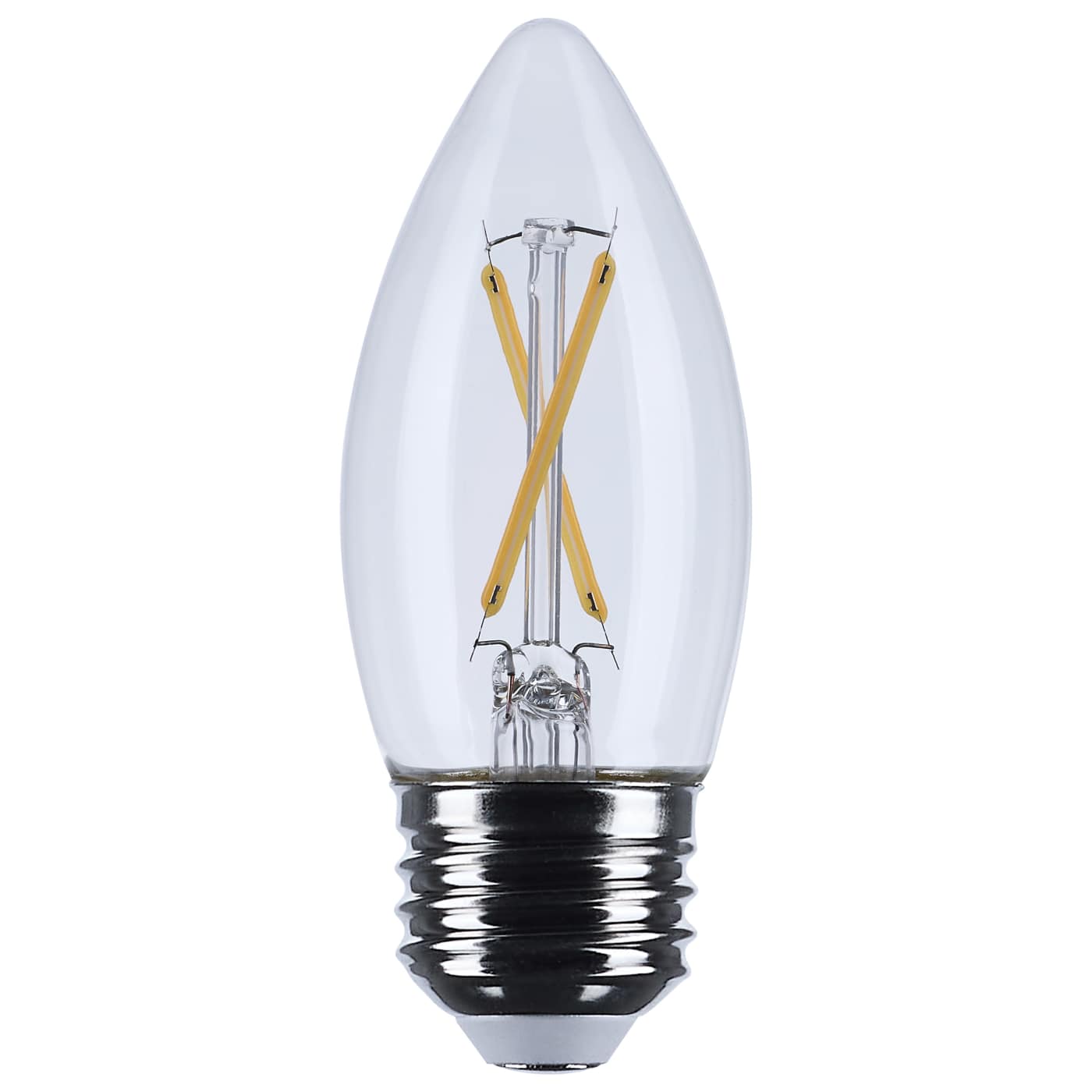 Satco S12499 Lumos 3W 3000K LED Filament E26 Medium Clear