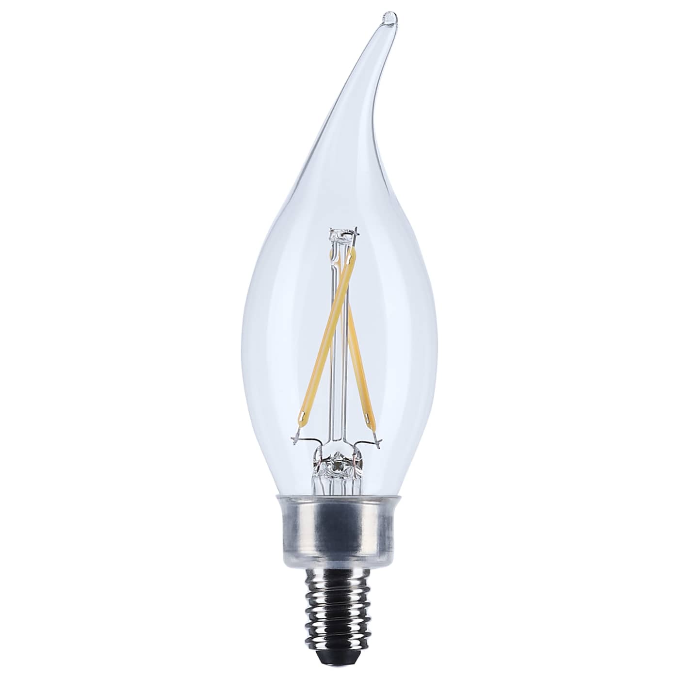 Satco S12505 Lumos 3W 3000K LED Filament E12 Candelabra Clear