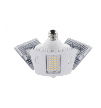 SATCO S13119 60 Watt LED Motion Sensor Utility Light 4000K; Medium base; Adjustable Beam Angle; 100-277 Volt Light Bulb