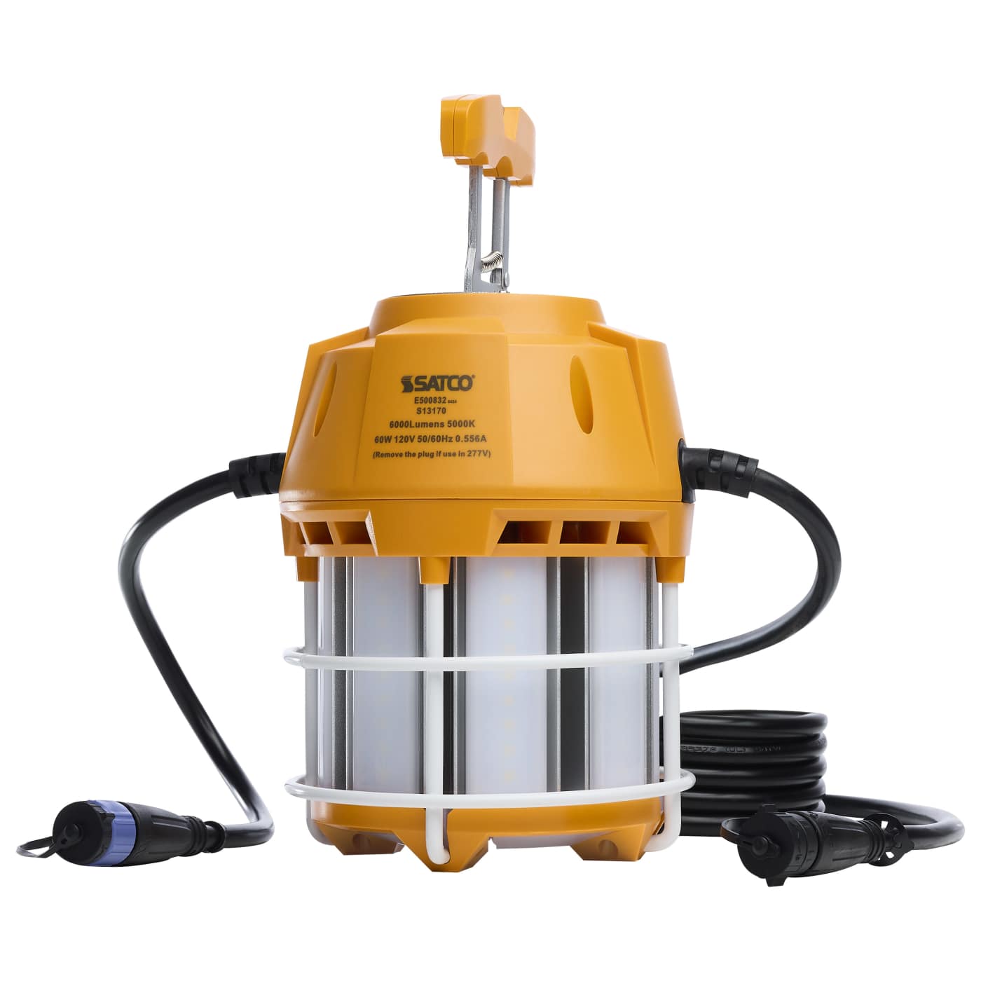 Satco S13170 60W LED Hi-Pro Temp Work Light 5000K 6000 Lumens 120-277V