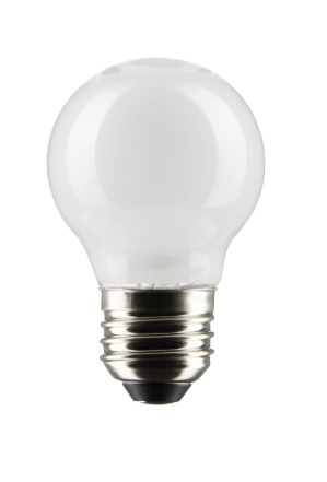 SATCO S21218 4.5 Watt G16.5 LED; White; Medium base; 90 CRI; 2700K; 120 Volt Light Bulb