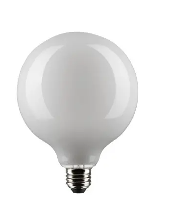 SATCO S21251 LED G40 Bulb, Dimmable, E26, Wattage 4.5W, Lumens 350 lm, Voltage 120V, Color Temperature 4000K, Clear