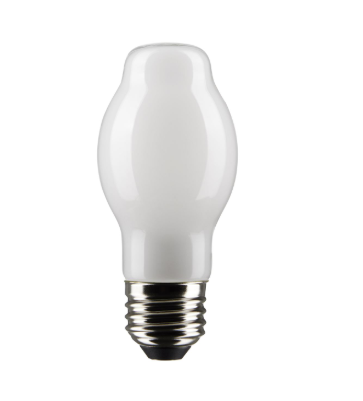 SATCO S21337 8 Watt BT15 LED; White; Medium base; 90 CRI; 2700K; 120 Volt Light Bulb