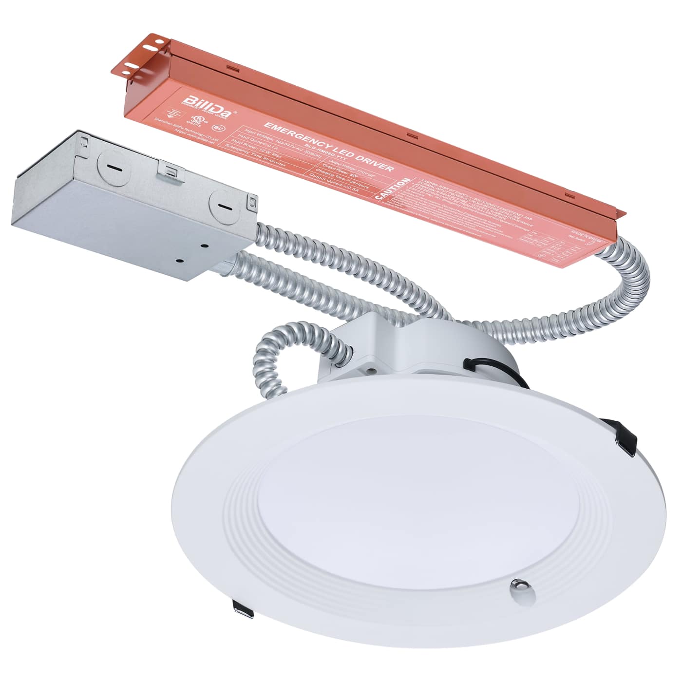 Satco S21607 10-Inch LED Emergency Downlight 38W 5CCT Dual Dimming 120–277V