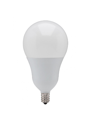 SATCO S21805 9.8 Watt; A19 LED; 3000K; Candelabra base; 220 deg. Beam Angle; 120 Volt Light Bulb