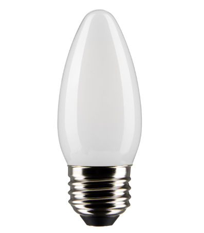 SATCO S21882 5.5 Watt B11 LED; Frost Finish; Medium Base; 5000K; 120 Volt; 2-Pack Light Bulb