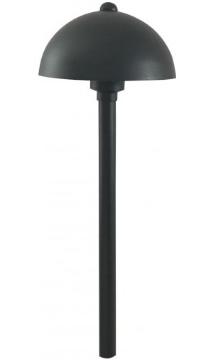 Orbit S225-BK Outdoor Cast Aluminum S225 Landscape Mushroom Light, Voltage 12V, Black Finish