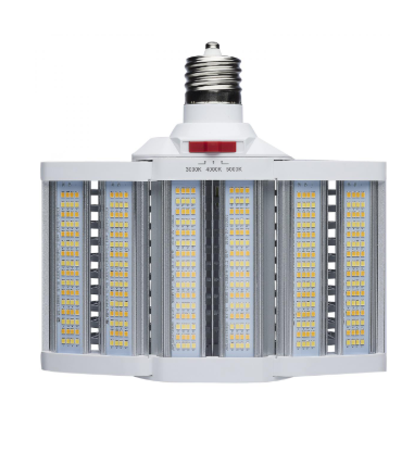 SATCO S28932R1 LED Shoe Box Lamp; 60/70/80 Wattage Selectable; 3K/4K/5K CCT Selectable; 120-277 Volt; White Finish Light Bulb