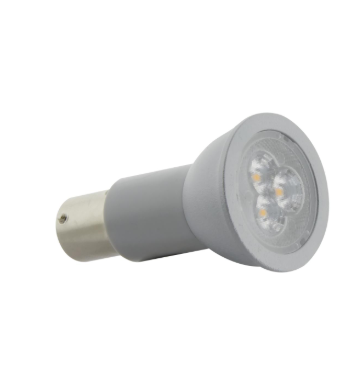 SATCO S29004 3 Watt; R12 LED; 3000K; Bayonet Single Contact Base; 12 Volt  Light Bulb