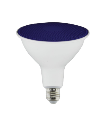 SATCO S29482 11.5 Watt PAR38 LED; Blue; 90 degree Beam Angle; Medium base; 120 Volt Light Bulb