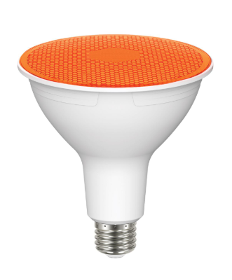 SATCO S29483 11.5 Watt PAR38 LED; Amber; 90 degree Beam Angle; Medium base; 120 Volt Light Bulb