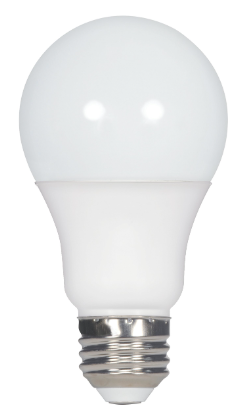 SATCO S29699 9.8 Watt; A19 LED; Medium base; 2700K; Frosted; 220 deg. Beam Angle; 120 Volt; 2-Pack Display Pack Light Bulb