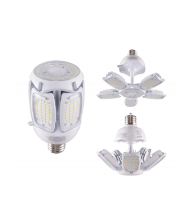 SATCO S39769 75 Watt LED HID Replacement; 5000K; Mogul Extended base; Adjustable Beam Angle; Type B Ballast Bypass;100-277 Volt Light Bulb